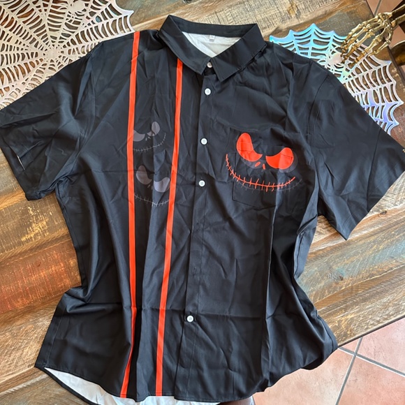 HALLOWEEN 🎃 Men’s button up shirt- NEW🎃🔥👻👹🤡🤖👽 - Picture 7 of 8